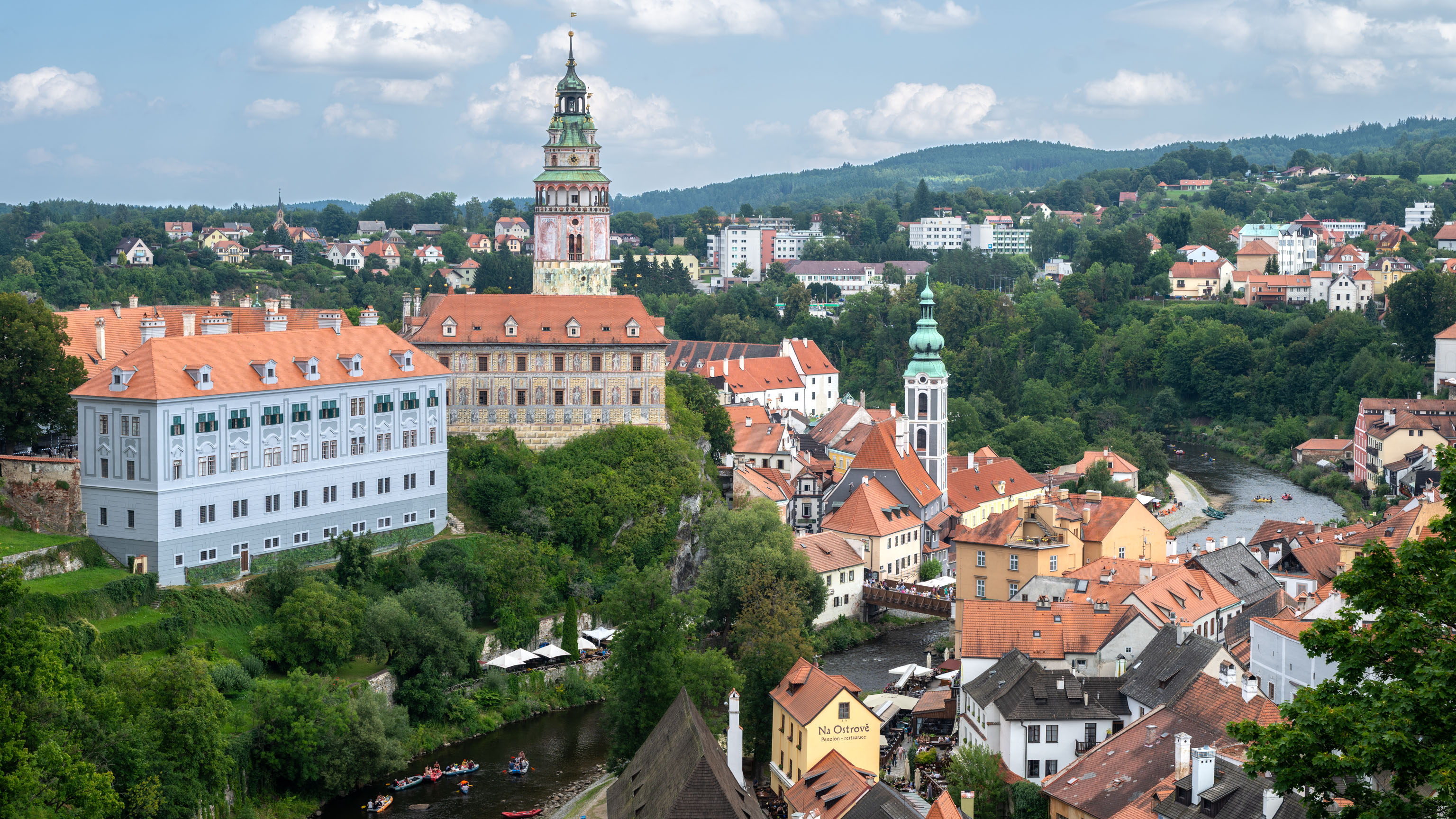 Blick über Český Krumlov/Krumau