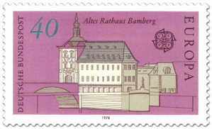 Briefmarkenausgabe "Altes Rathaus Bamberg" 1978