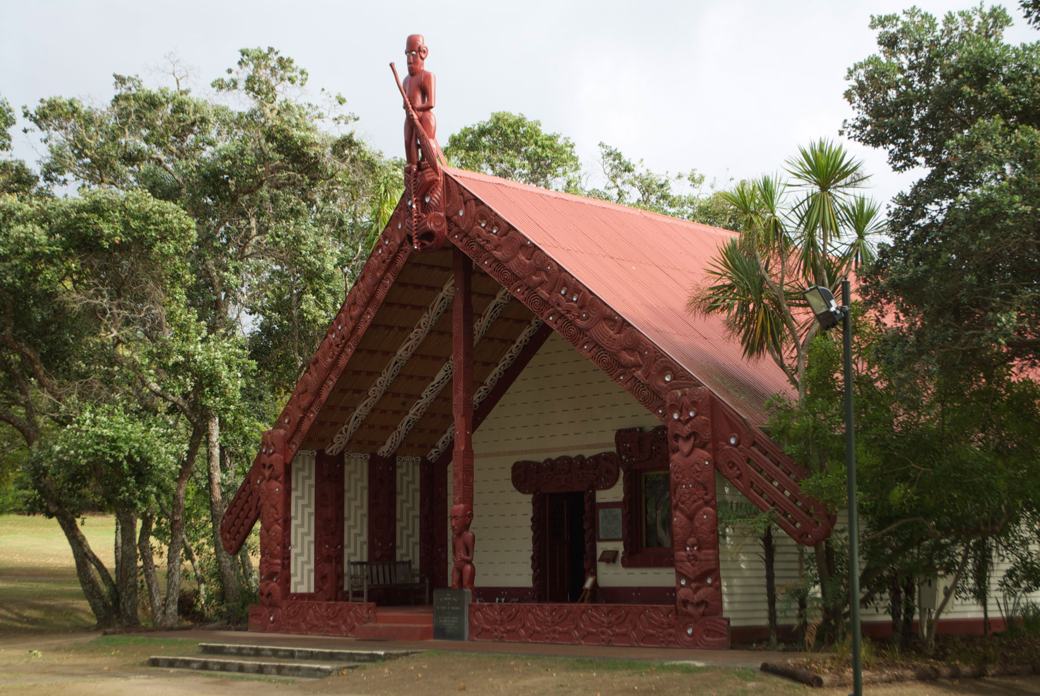 Waitangi - Maori-Meeting-Haus (Marae)