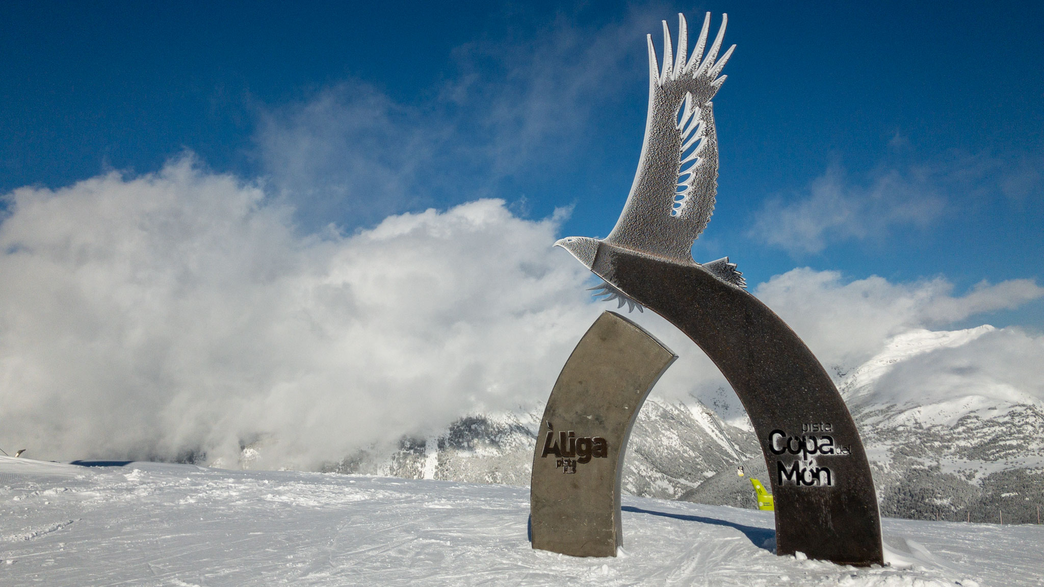 Skulptur im Skigebiet in Andorra